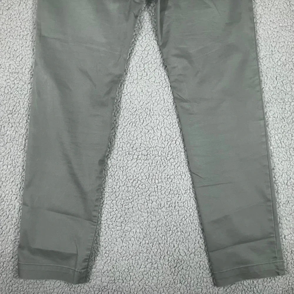 Banana Republic Slim Fit Chinos Mens 31x34 Grey Cotton Stretch Trousers Pants